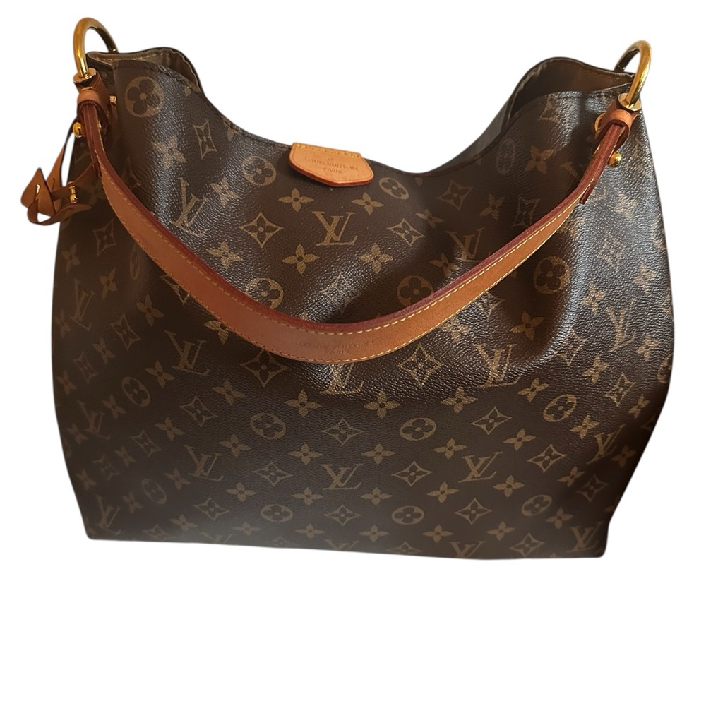 Louis Vuitton Brown Monogram Graceful MM Hobo Bag